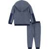 Washed Navy Hoodie & Sweatpant Set - Mixed Apparel Set - 4
