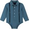 Infant Teal Suspender Shirtzie Set - Mixed Apparel Set - 5
