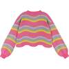 Wavy Chenille Hem Sweater - Sweaters - 4