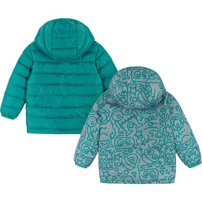 Baby Girl Reversible Puffer Jacket - Outerwear