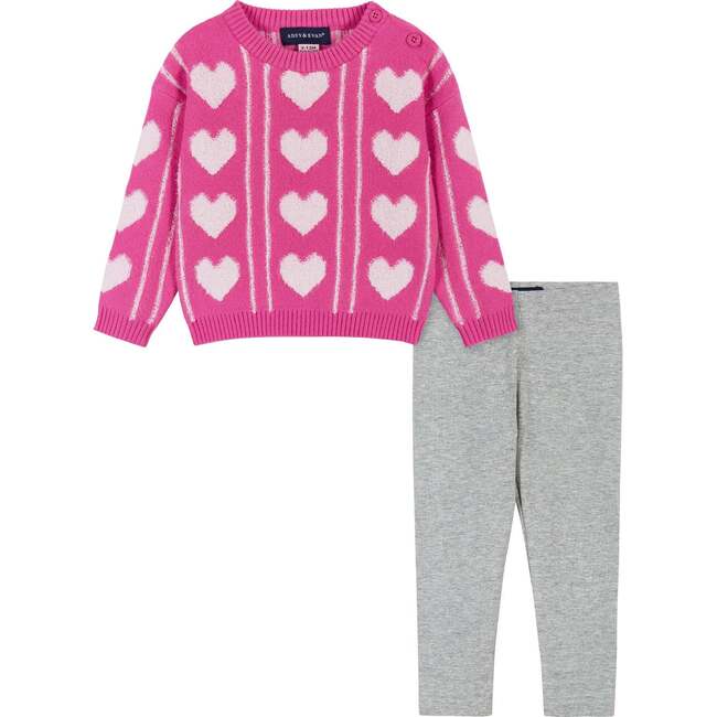 Infant Heart Sweater & Legging Set