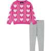 Infant Heart Sweater & Legging Set - Mixed Apparel Set - 1 - thumbnail