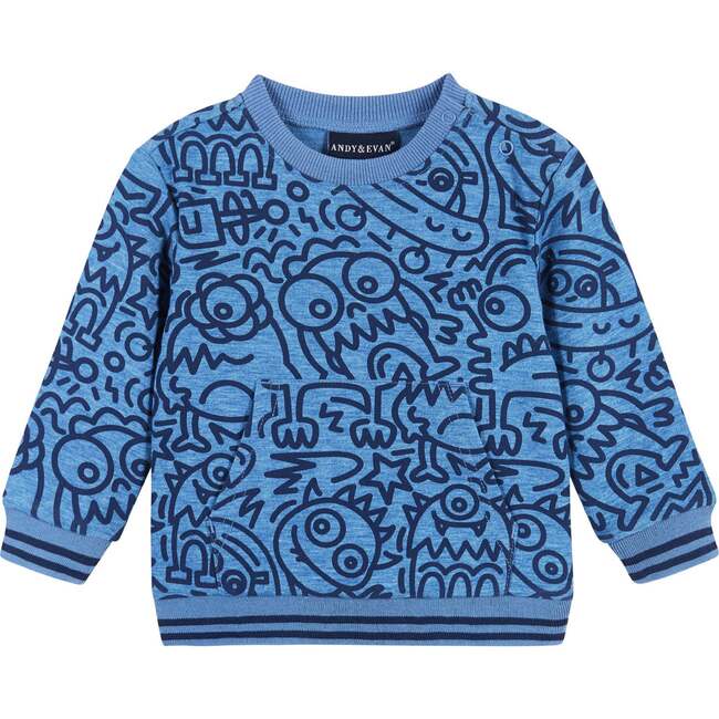 Infant Monster Crewneck Sweat Set - Mixed Apparel Set - 3