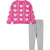 Infant Heart Sweater & Legging Set - Mixed Apparel Set - 2