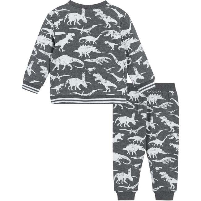 Infant Distressed Dino Crewneck Sweat Set - Mixed Apparel Set - 2