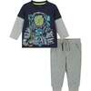 Infant Astronaut Long Sleeve Two-Fer Tee Set - T-Shirts - 1 - thumbnail