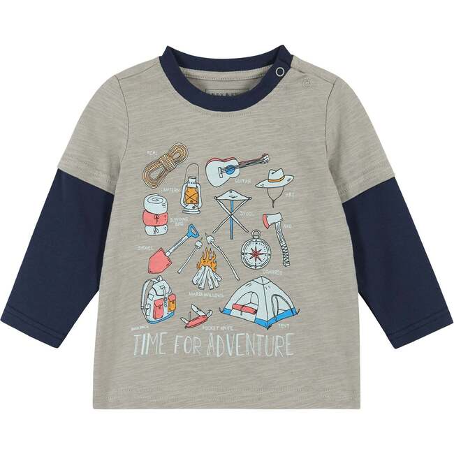 Infant Camping Long Sleeve Two-Fer Tee Set - T-Shirts - 3