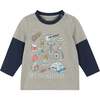 Infant Camping Long Sleeve Two-Fer Tee Set - T-Shirts - 3