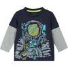 Infant Astronaut Long Sleeve Two-Fer Tee Set - T-Shirts - 3