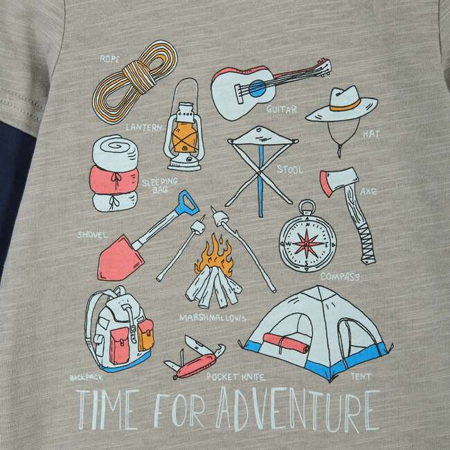 Infant Camping Long Sleeve Two-Fer Tee Set - T-Shirts - 5