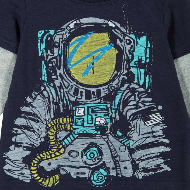 Infant Astronaut Long Sleeve Two-Fer Tee Set - T-Shirts - 5