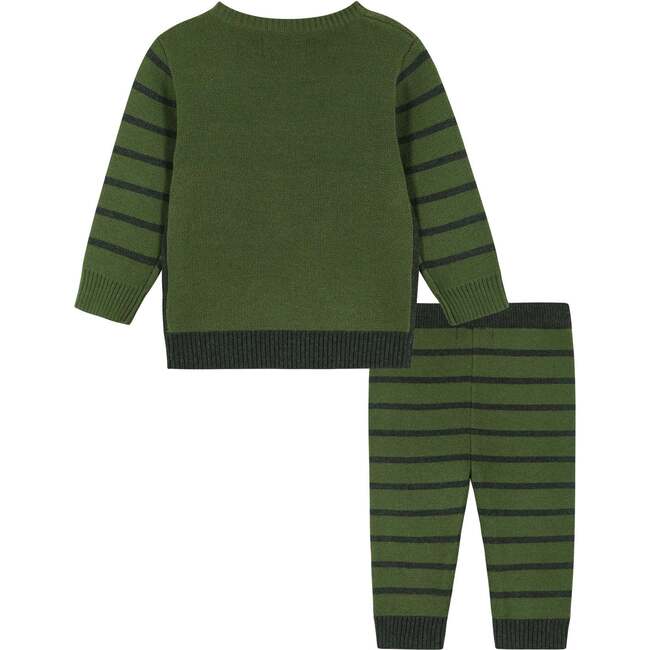 Olive Porcupine Sweater Set - Mixed Apparel Set - 3