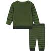 Olive Porcupine Sweater Set - Mixed Apparel Set - 3