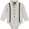 Heather Cream Suspender Playsuit Set - Suits & Separates - 5