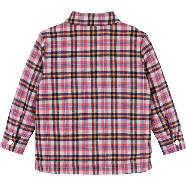 Pink Plaid Shacket - Jackets - 5