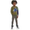 Olive Triceratops Intarsia Sweater - Sweaters - 2