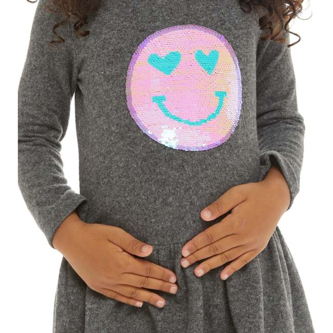 Hacci Flip Sequin Smiley Face Dress - Dresses - 6