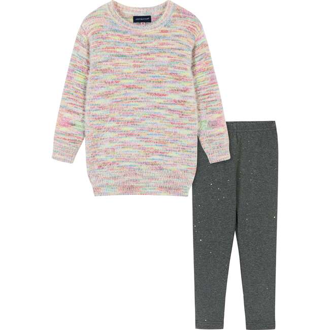 Multicolor Sweater And Legging Set