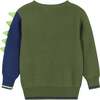 Olive Triceratops Intarsia Sweater - Sweaters - 3