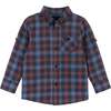 Navy Check Two-Faced Buttondown shirt - Button Downs - 4