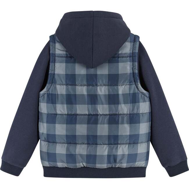 Navy Buffalo Hoodie/Vest Combo - Jackets - 4