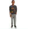 Heather Charcoal Racecar Instarsia Sweater - Sweaters - 5