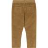 Drawstring Corduroy Pant, Beige - Pants - 2
