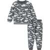 Distressed Dino Crewneck Sweat Set - Mixed Apparel Set - 1 - thumbnail