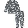 Distressed Dino Crewneck Sweat Set - Mixed Apparel Set - 4