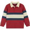 Colorblocked Rugby Button-Up Shirt - Polo Shirts - 1 - thumbnail