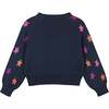 Cropped Navy Star Sweater - Sweaters - 5