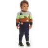 Colorblocked Forest Animals Sweater Set - Mixed Apparel Set - 2