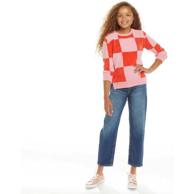 Chenille Checker Sweater - Sweaters - 2