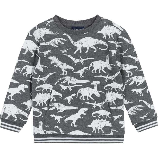 Distressed Dino Crewneck Sweat Set - Mixed Apparel Set - 6