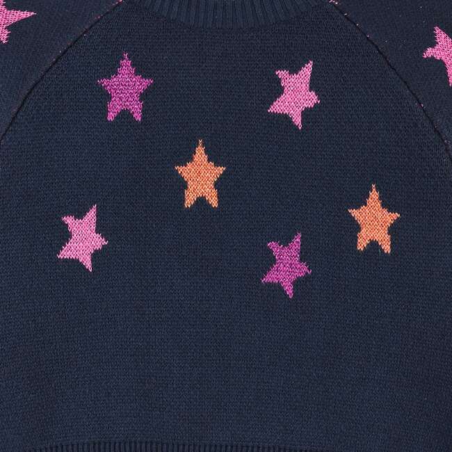 Cropped Navy Star Sweater - Sweaters - 6