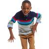 Colorblocked 1/4 Neck Sweater Set - Mixed Apparel Set - 3