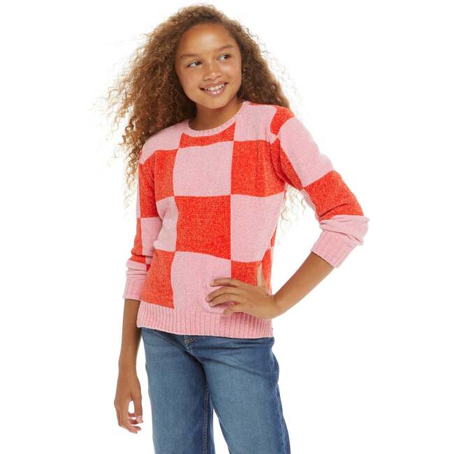 Chenille Checker Sweater - Sweaters - 3