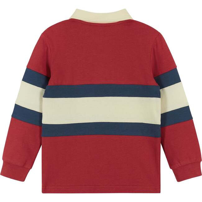 Colorblocked Rugby Button-Up Shirt - Polo Shirts - 4