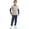 Camping Long Sleeve Two-Fer Tee Set - T-Shirts - 2