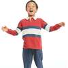 Colorblocked Rugby Button-Up Shirt - Polo Shirts - 5