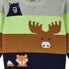 Colorblocked Forest Animals Sweater Set - Mixed Apparel Set - 6