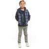 Boys Buffalo Check Hoodie Vest Combo Jacket - Jackets - 2