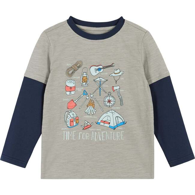 Camping Long Sleeve Two-Fer Tee Set - T-Shirts - 5