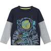 Astronaut Long Sleeve Two-Fer Tee - T-Shirts - 1 - thumbnail