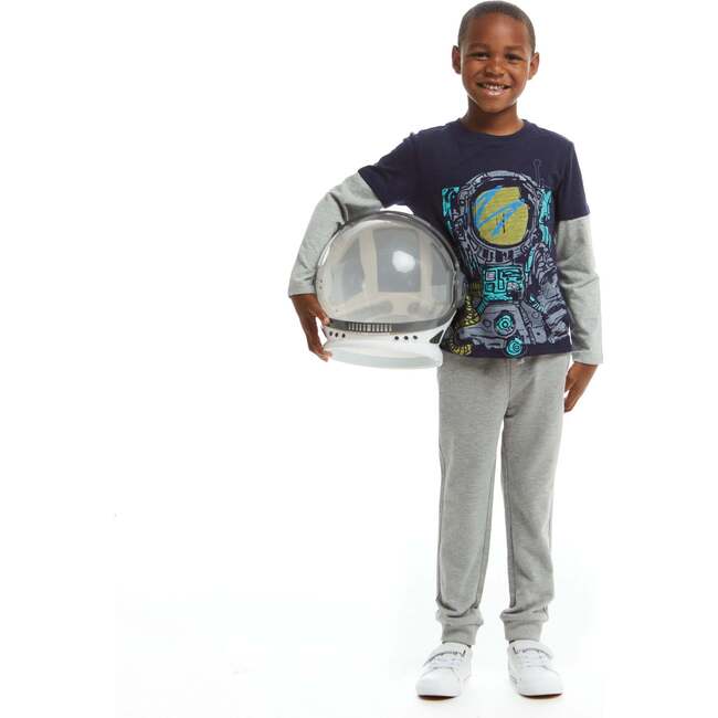 Astronaut Long Sleeve Two-Fer Tee - T-Shirts - 2