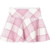 Plaid Jacquard Skirt, Pink - Skirts - 1 - thumbnail