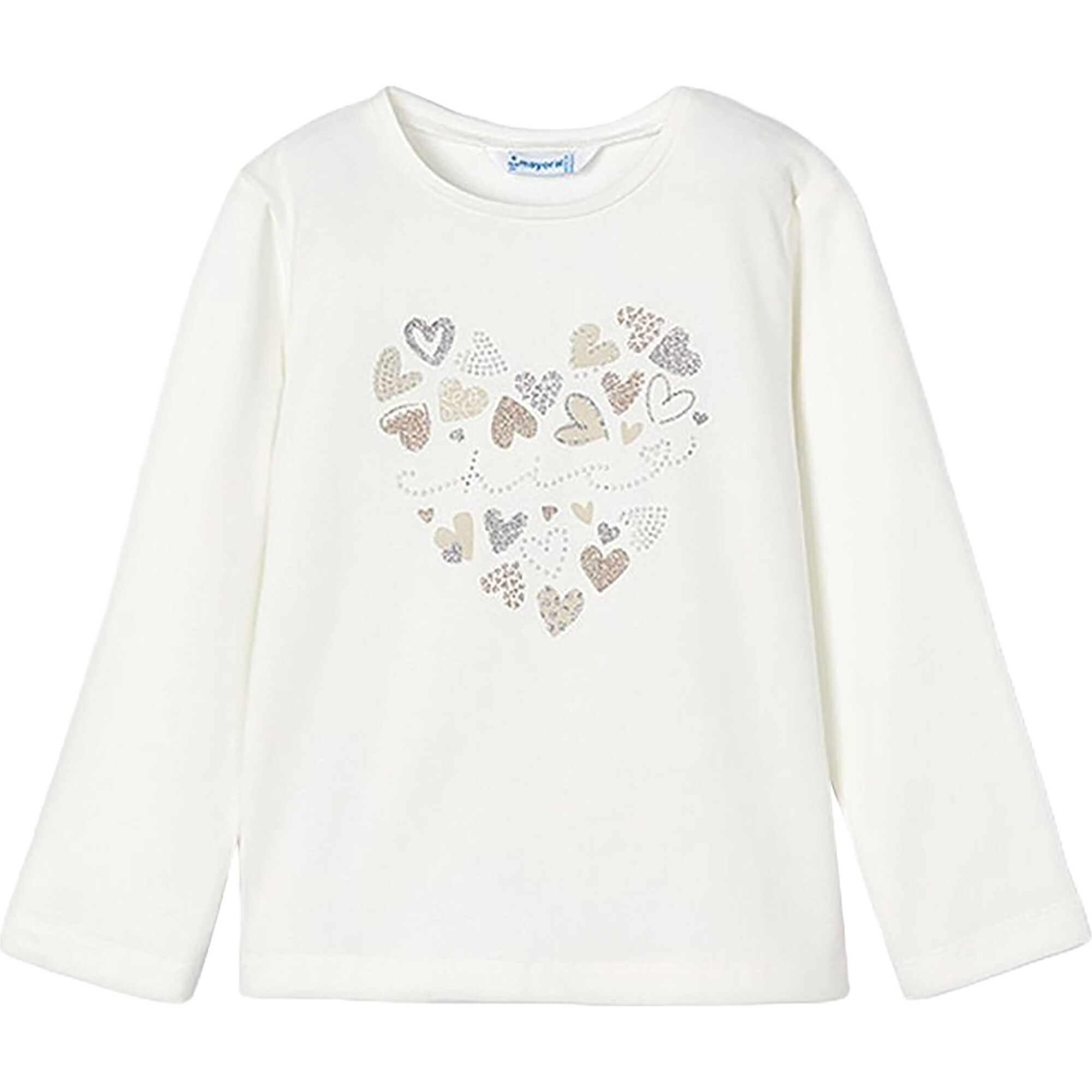 Heart Applique T-Shirt, White - T-Shirts - 1