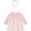 Colorblock Jersey Dress & Headband, Pink - Dresses - 1 - thumbnail