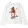 Ballerina Graphic T-Shirt, White - T-Shirts - 2