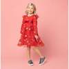 Seren Embroidered Sequin Star Party Dress, Red - Dresses - 2